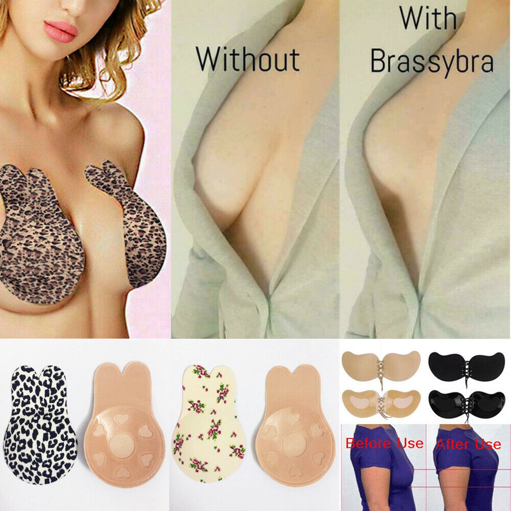 Women Invisible Bra Tape Strapless Adhesive Sticky Bra Push Up Breast Sticker