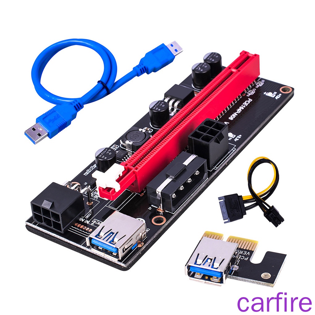 Bảng mạch mở rộng PCI-E 1X sang 16X GPU USB 3.0 GPU với 6pin màu xanh dương | BigBuy360 - bigbuy360.vn