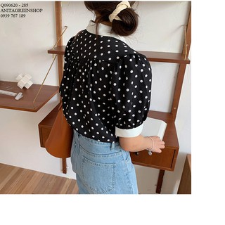 Q090620  ÁO SƠ MI CHẤM BI