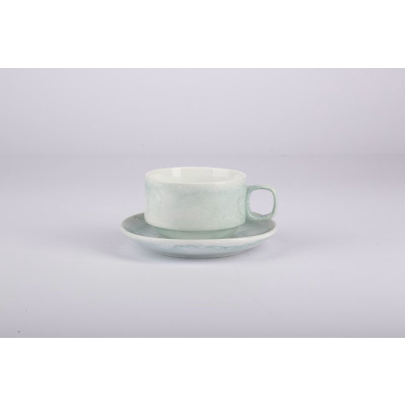 Cốc tách sứ cafe quai vuông 150ml nhiều màu - Gốm sứ Bát tràng