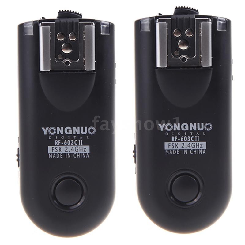 ❤HOT Yongnuo RF-603C II Wireless Remote Flash Trigger C3 for Canon 5D 1D 50D