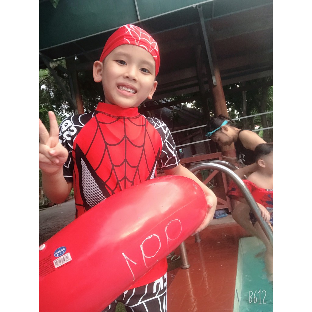 Bộ bơi liền thân siêu nhân nhện cho bé trai