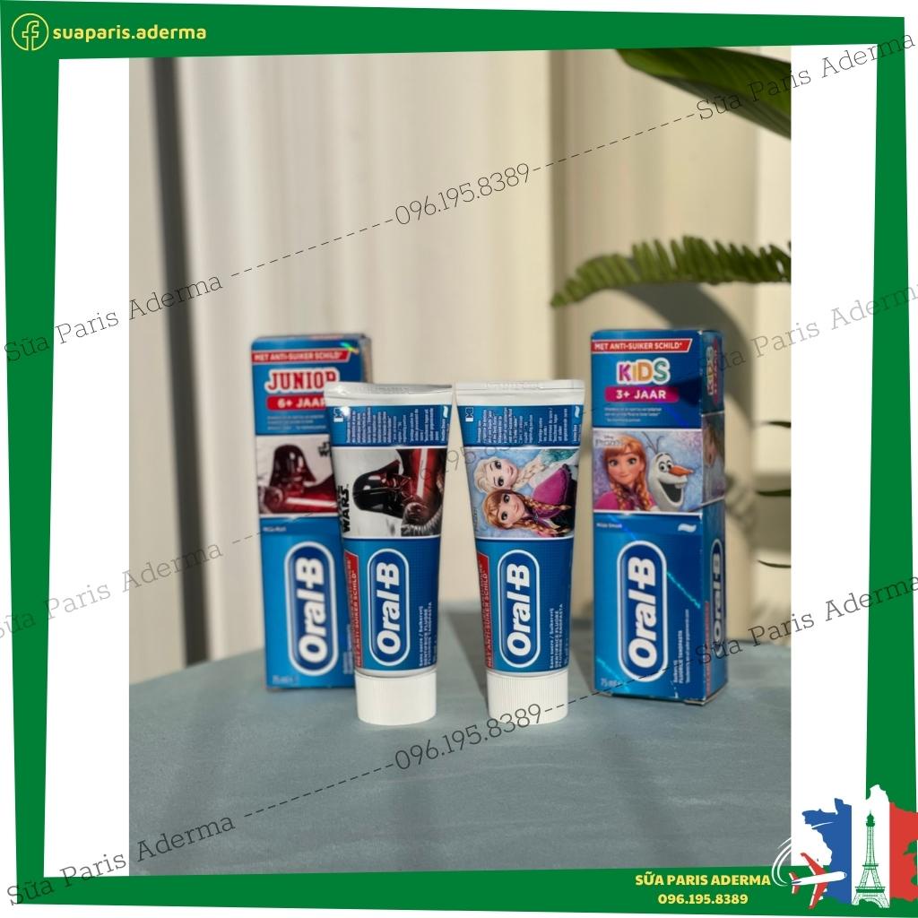 Kem đánh răng cho bé từ 3 tuổi Oral-B Kids 3+ tub 75ml, nội địa pháp, oralb_Sữa Paris Aderma