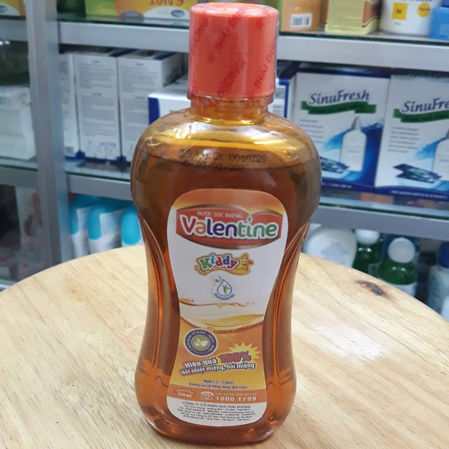 Nước súc miệng Valentine kiddy 250ml cho bé