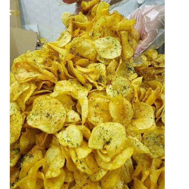 Snack Khoai Tây Lát Rong Biển 200g Đồ Ăn Vặt Kim Lê Food