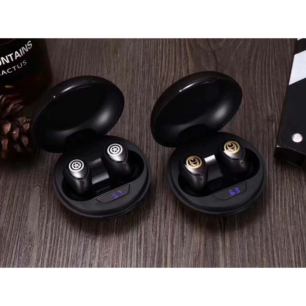 (Cảm ứng)Tai nghe Bluetooth Marvel TWS 08 Siêu anh hùng Adventure hot hot hot