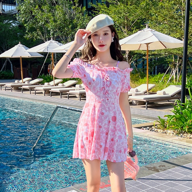 Đồ Bơi Một Mảnh Trễ Vai Thiết Kế Mới Thời Trang Cho Nữ