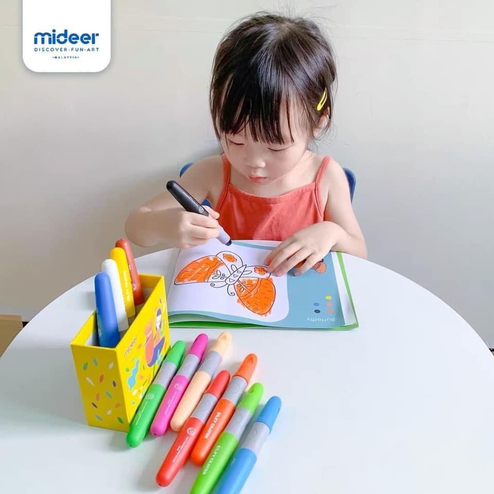 Bút sáp màu MIDEER Silky Crayon an tooàn cho bé