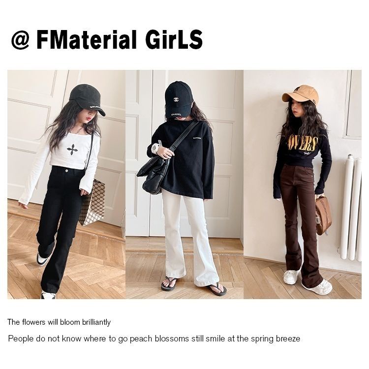 Hàng Mới Về [Hàng Mới Về] Quần Jeans Ống Loe Lưng Cao Co Giãn Phong Cách Phương Tây Cho Nữ