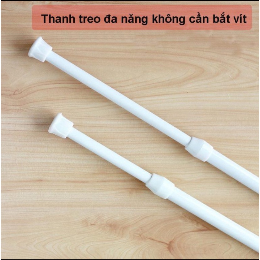 Thanh treo nhỏ trắng, treo rèm,có thể sáng tạo để đồ đa năng