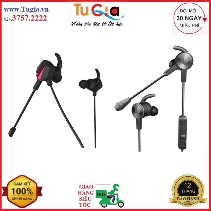 [Mã SKAMA07 giảm 8% đơn 250k]Tai Nghe In-ear Gaming Rapoo VM150 - Hàng Chính Hãng