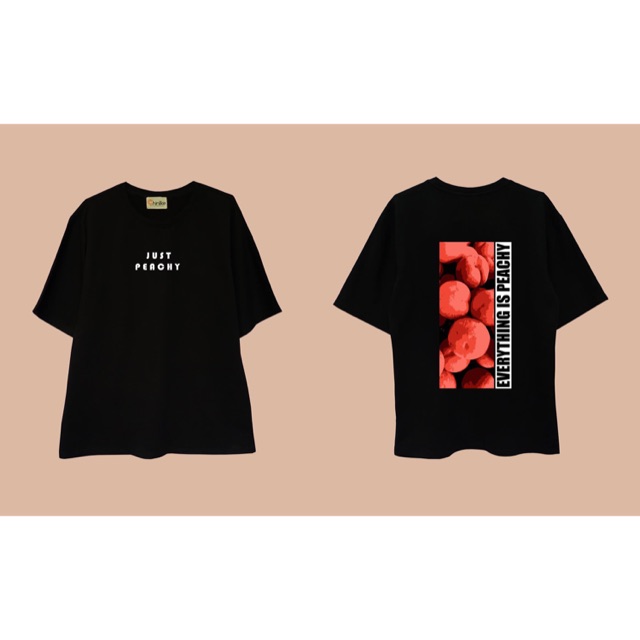 Áo thun tay lỡ - PEACH TEE