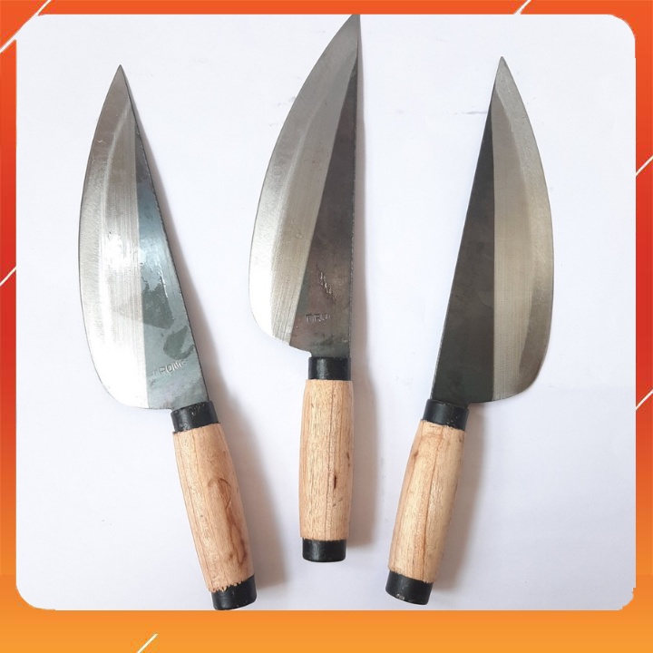 Dao Bầu Bản 6cm Làm Bằng Thép Cán Chuyên Thái Thịt, Thái Rau, Mổ Gia Súc Gia Cầm Siêu Sắc, Cầm Chắc Tay DTLBT