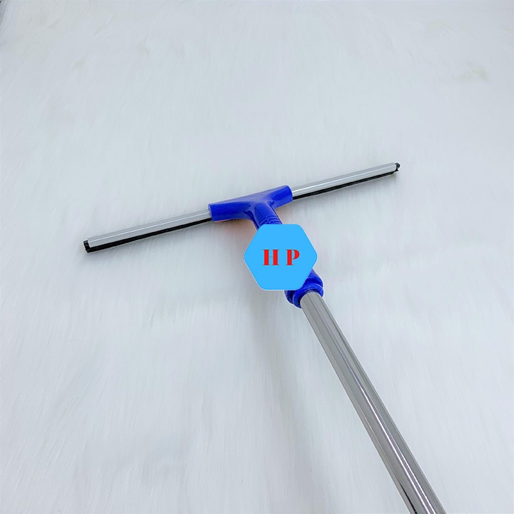 Bộ cây lau kính và gạt nước kiếng 3 chức năng tiện lợi-thân inox tăng đưa dài 1m5