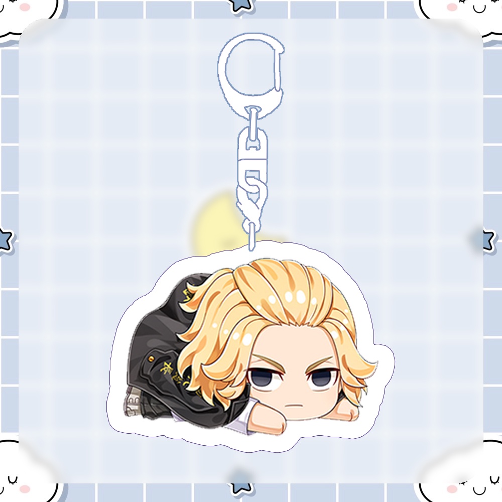 ( NẰM ) Móc khóa in hình TOKYO REVENGERS Kịch Trường Của Takemichi anime chibi Mica trong acrylic