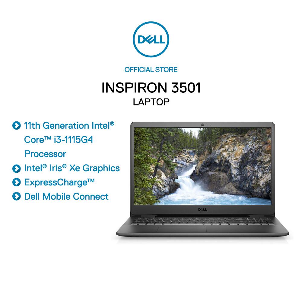 [Mã ELMALL1TR giảm 5% đơn 3TR] Laptop Dell Inspiron 3501 i3-1115G4,4GB,256GB,15.6''FHD,SL+OfficeHS2019,Đen(N3501C)