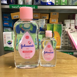 Dầu massage johnson baby oil 50ml-200ml