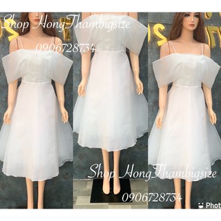 Đầm công chúa rớt vai bigsize