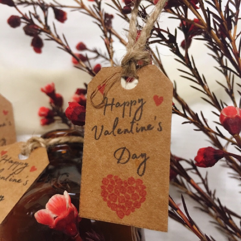 40 Tag kraft 3x5cm Valentine Day 14/2  treo hộp quà/ chai lọ/ túi