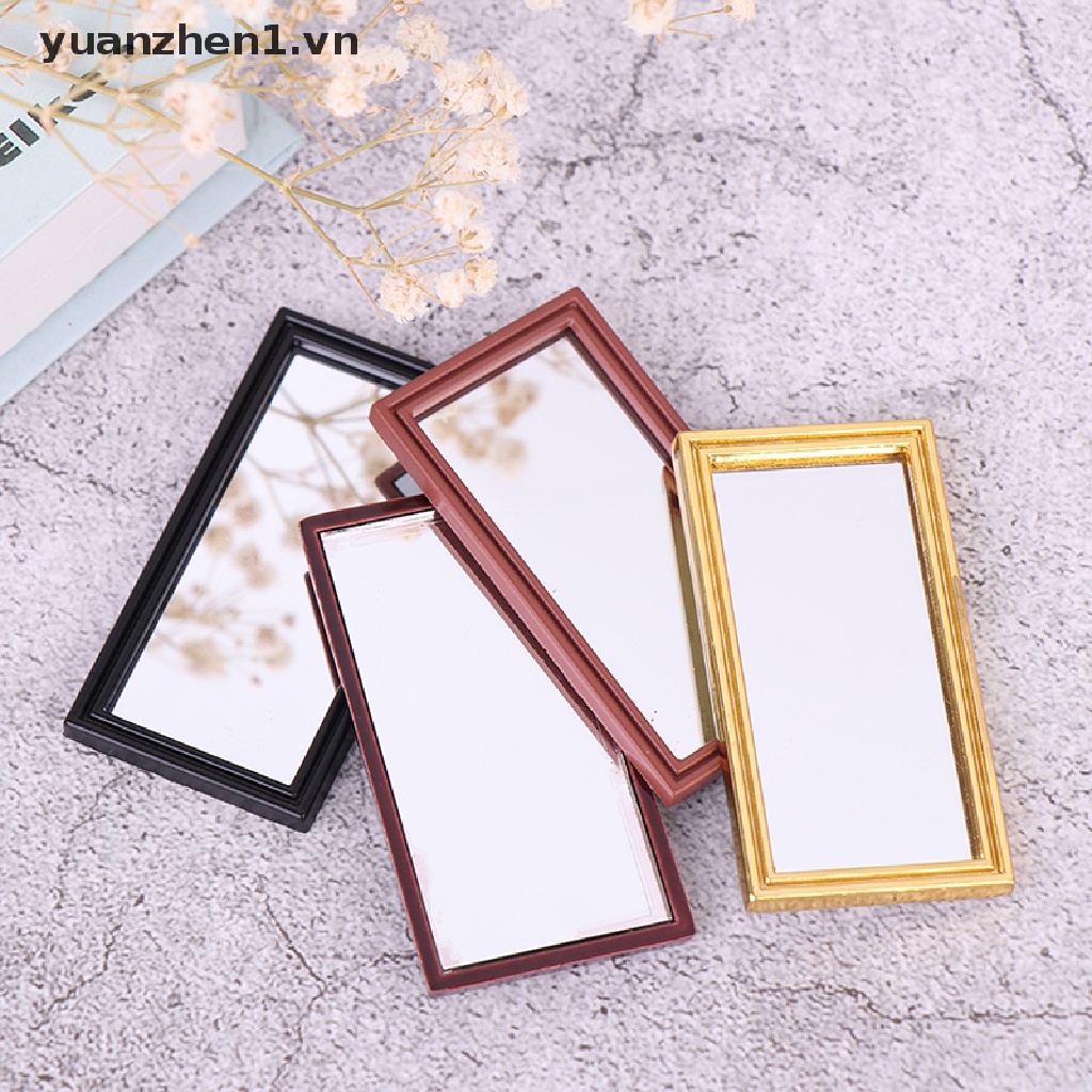 1 Gương Dán Tường Trang Trí Nhà Búp Bê Tỉ Lệ 1 / 12