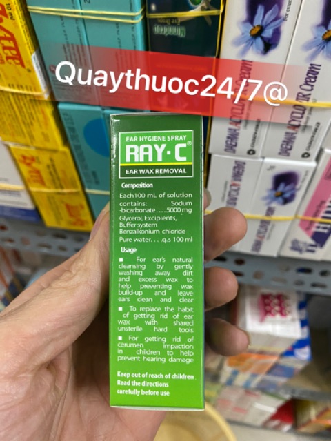 ✅RAY-C VỆ SINH TAI (10ml)