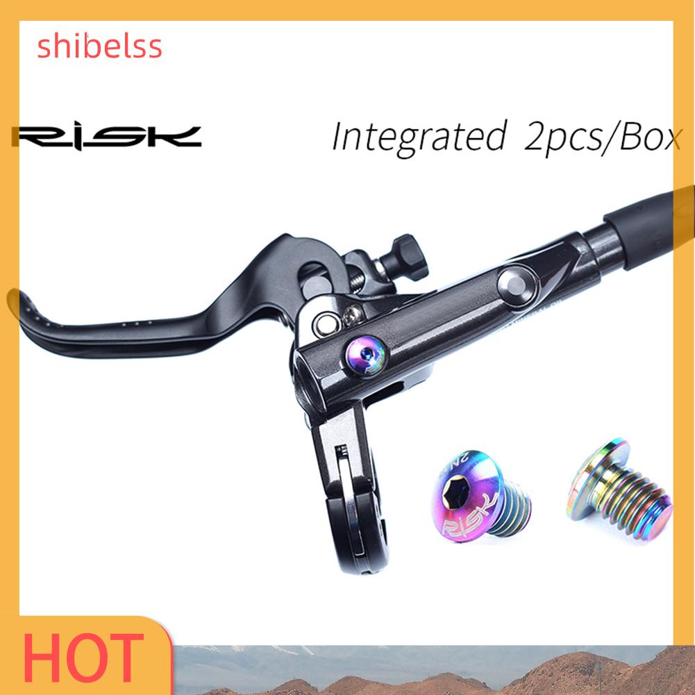 Ốc Vít Cố Định Đĩa Phanh Thủy Lực Bằng Titan Cho Xe Đạp SHIBEL RISK