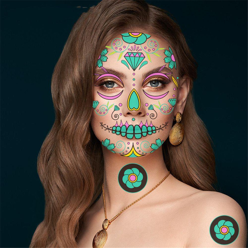 PINEVN Hình Xăm Dán Chuyển Nước Hóa Trang Halloween