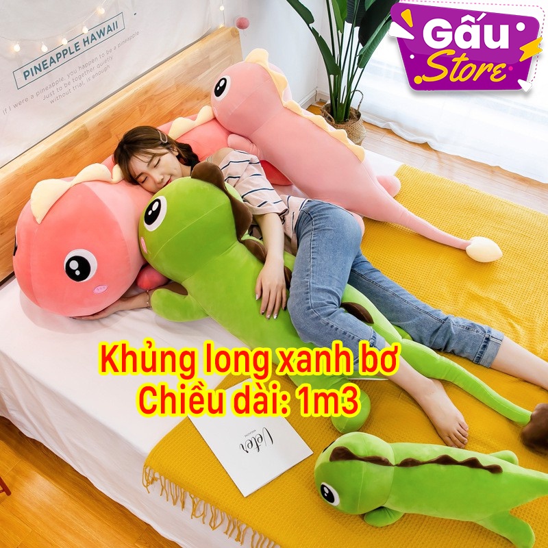 Gấu Bông Khủng Long Siêu Khổng Lồ (1m3 - 1m5 - 1m8) siêu cute Hàng Việt Nam chất lượng cao