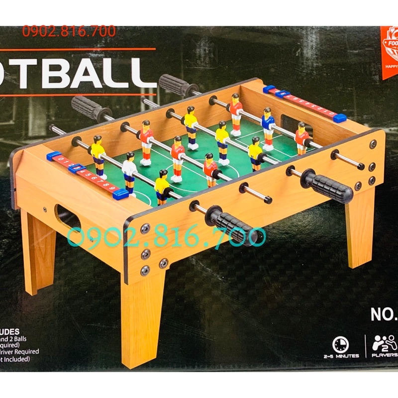 Hộp đồ chơi bàn bi lắc bóng đá bằng gỗ có chân 2335 ( 51 x 30 x 24cm )