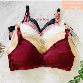 Áo ngưc vải trơn không gọng, Áo Lót Lovely Trơn Không Gọng Không Mút Vải Mặc Siêu Bền
