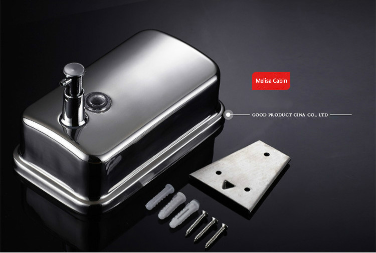 Bình Đựng Xà Phòng Rửa Tay Treo Tường Bằng Thép Không Gỉ