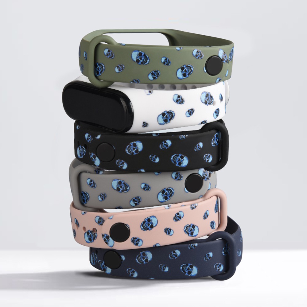 Dây Đeo Thay Thế Chất Liệu Silicon Họa Tiết Hoạt Hình Cho Xiaomi Mi band 7 6 5 4 3 3 xiomi 5