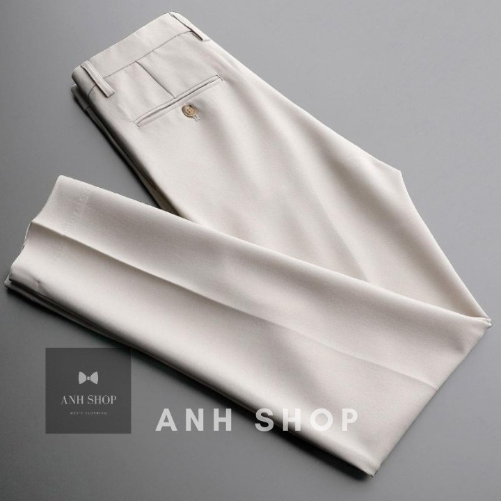 { FREESHIP } Quần âu nam ống côn co giãn, vải dầy dặn, không xù hàng Cao cấp | BigBuy360 - bigbuy360.vn