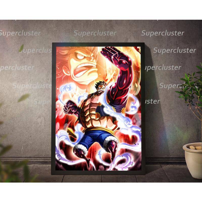 Tranh Vải Cuốn Treo Tường Họa Tiết Hoạt Hình One Piece