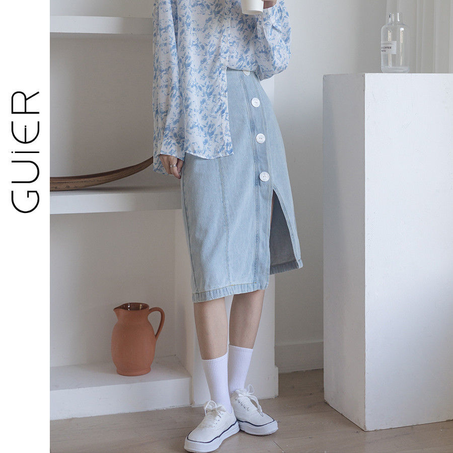 chân váy jean Thời Trang Mùa Thu 2021 Cho Nữ chân váy jean