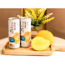 [DOVECO] Nước ép Xoài tươi (ít đường) Vùng nguyên liệu Sơn La - lon 330ml