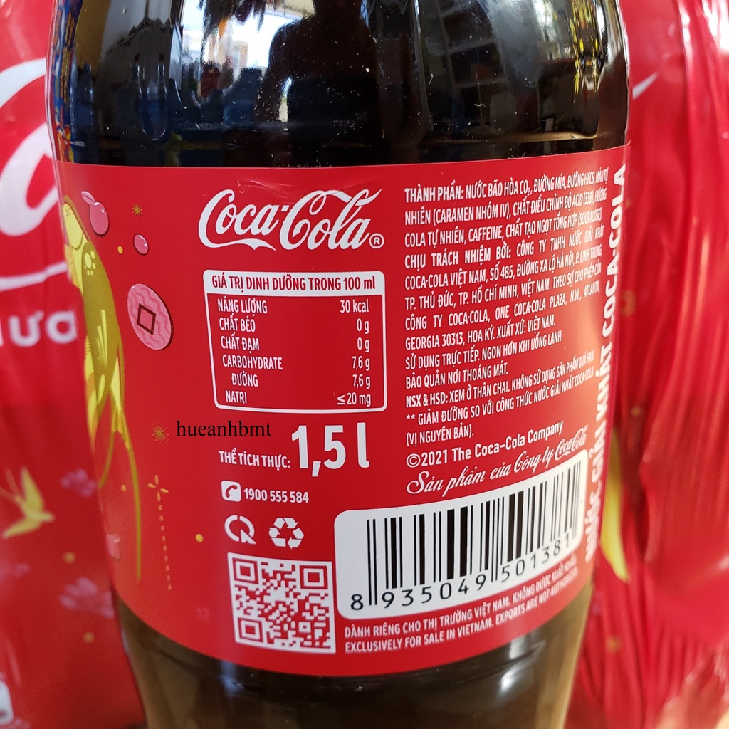Chai nước ngọt Coca Cola chai 1.5 lít