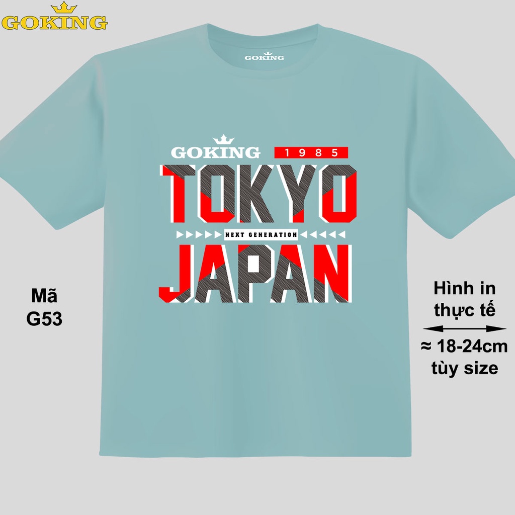 TOKYO JAPAN, mã G53. Áo thun trẻ em siêu đẹp. Áo phông in hình cho bé trai, bé gái