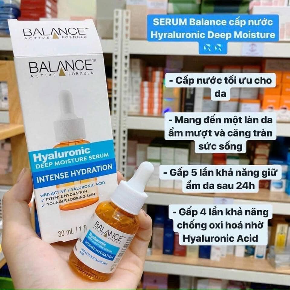 Serum BALANCE Cấp Nước Dưỡng Ẩm Balance Active Formula Hyaluronic Deep Moisture (30ml)