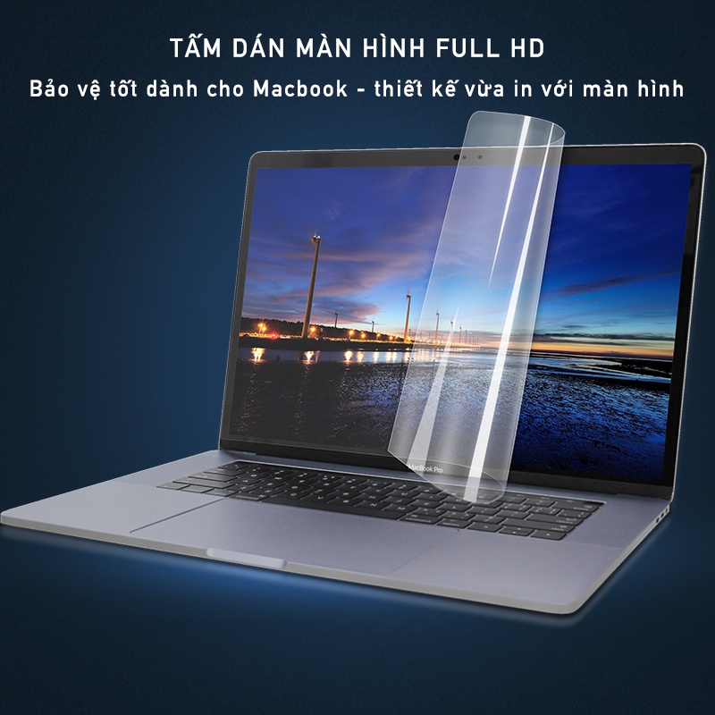 Dán Màn Hình Macbook đủ dòng, Dán Màn hình Macbook JRC, JCPAL chính hãng (Tặng Kèm Bộ Giấy Lau Màn)