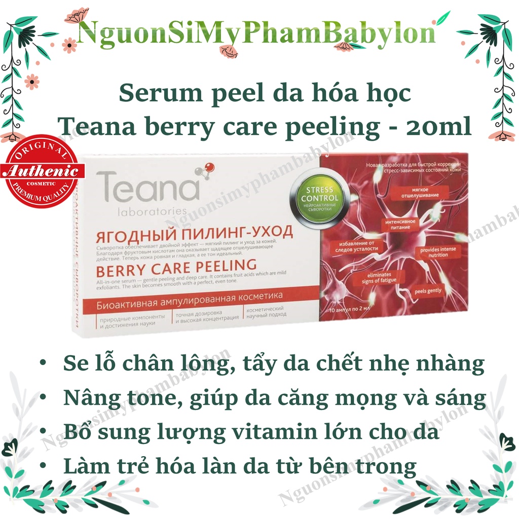 Serum peel da hoá học TEAN BERRY CARE PELLING