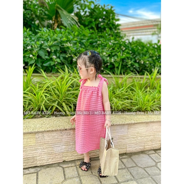 Váy ren mềm thắt dây cho bé gái