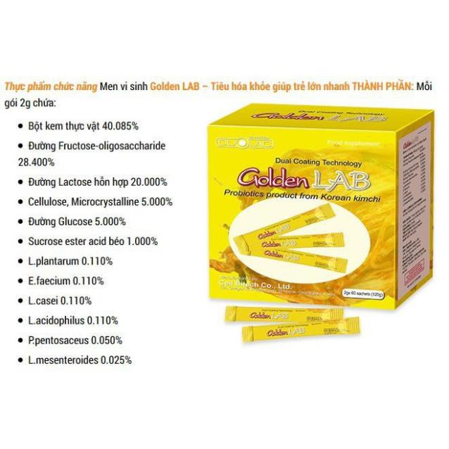 [GIÁ GỐC] MEN VI SINH GOLDEN LAB – GIÚP HỆ TIÊU HÓA KHỎE MẠNH