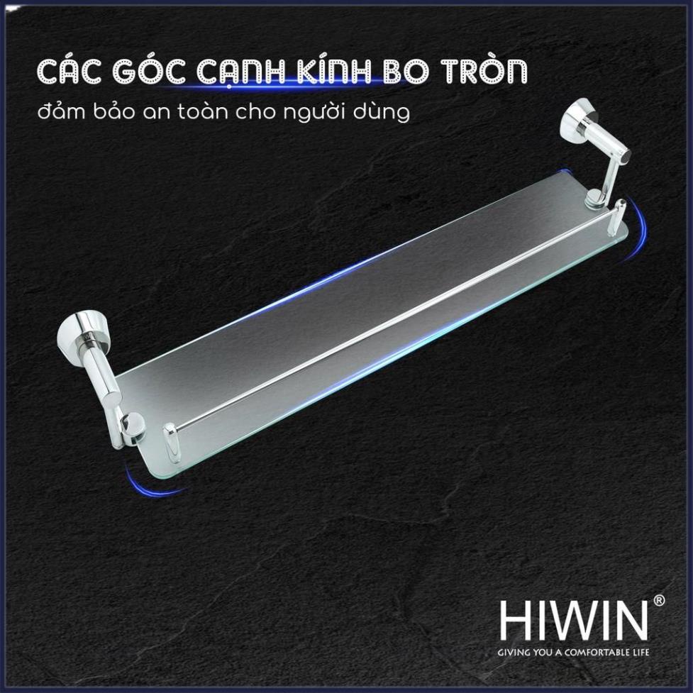 Kệ kính đơn phòng tắm inox 304 mặt gương sáng bóng HIWIN Y-641A