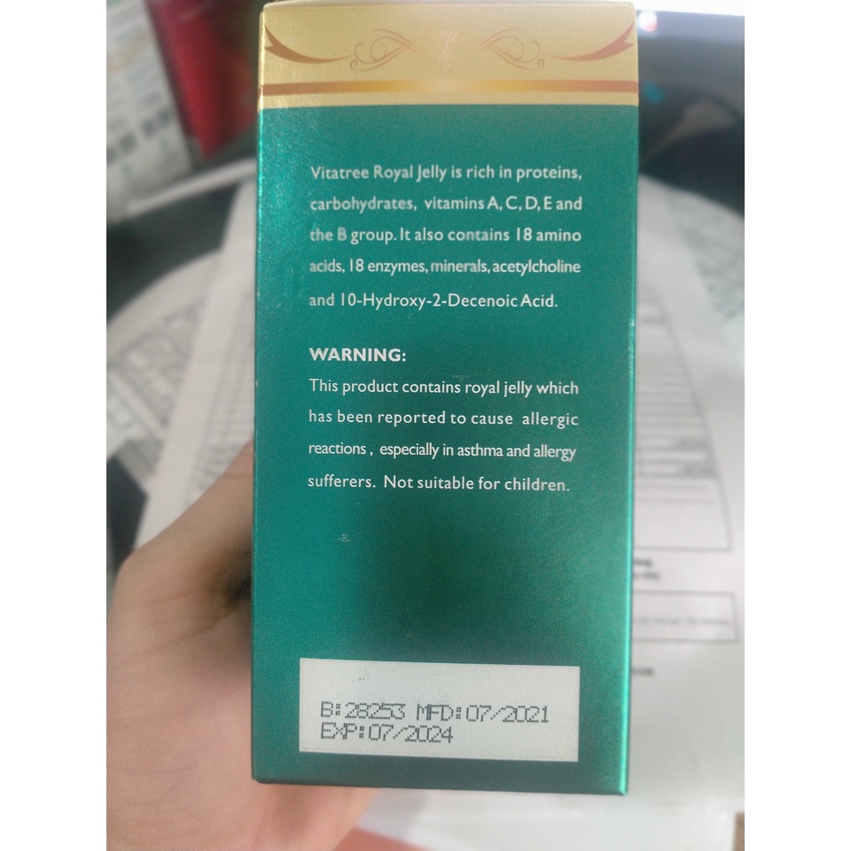 Sữa Ong Chúa VITATREE SUPER ROYAL JELLY 1600mg Hộp 100 viên NHẬP KHẨU ÚC