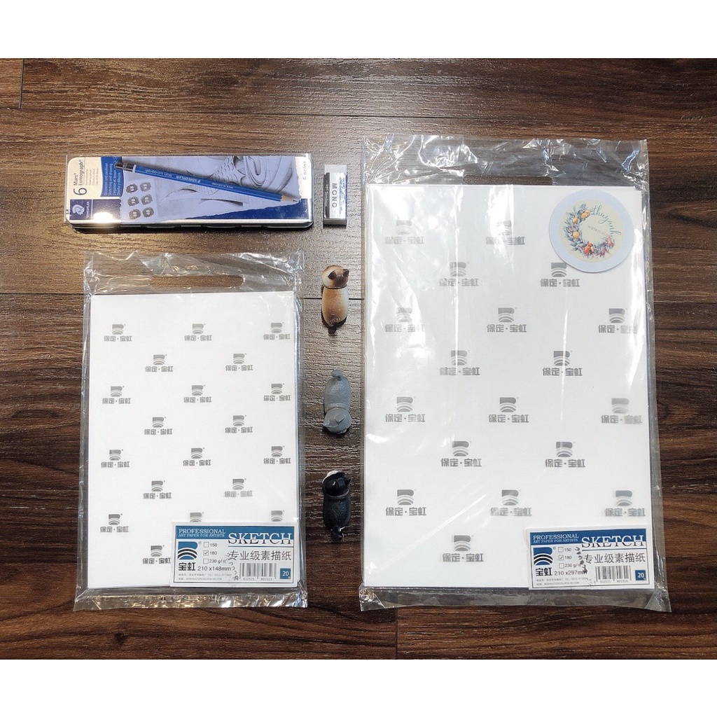 Giấy sketch Baohong Professional Art Paper For Artist - Tập 20 tờ  180gsm