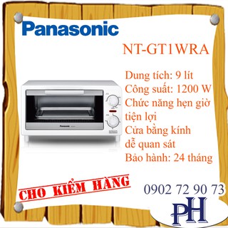 Lò nướng cơ Panasonic NTGT1WRA (NT-GT1WRA) - 9 lít, 1200W
