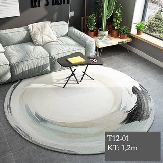 (Cao Cấp) Thảm Tròn Sofa Phong Cách Bắc Âu (Có Sẵn)