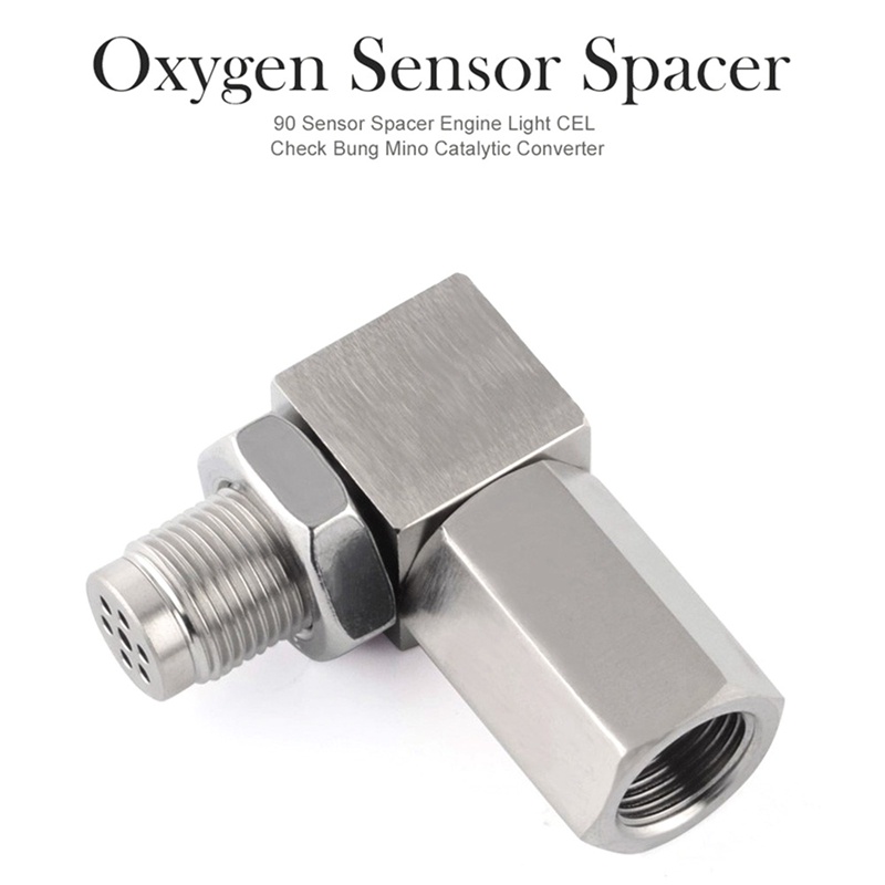 Đầu Chuyển Đổi Cảm Biến Oxy O2 900 90 Độ Chuyên Dụng Chất Lượng Cao° Phụ Kiện Nối Dài 02 Bung M18X1.5 Cho Động Cơ Xe Hơi