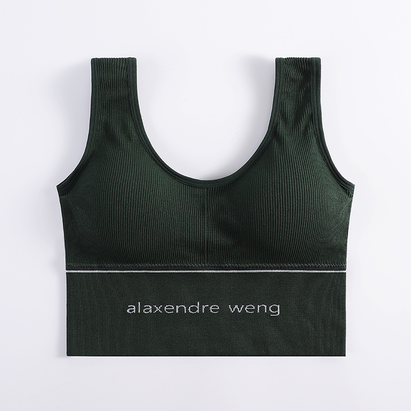 Áo croptop tập gym Aijolen in chữ alaxendre weng chất lượng cao